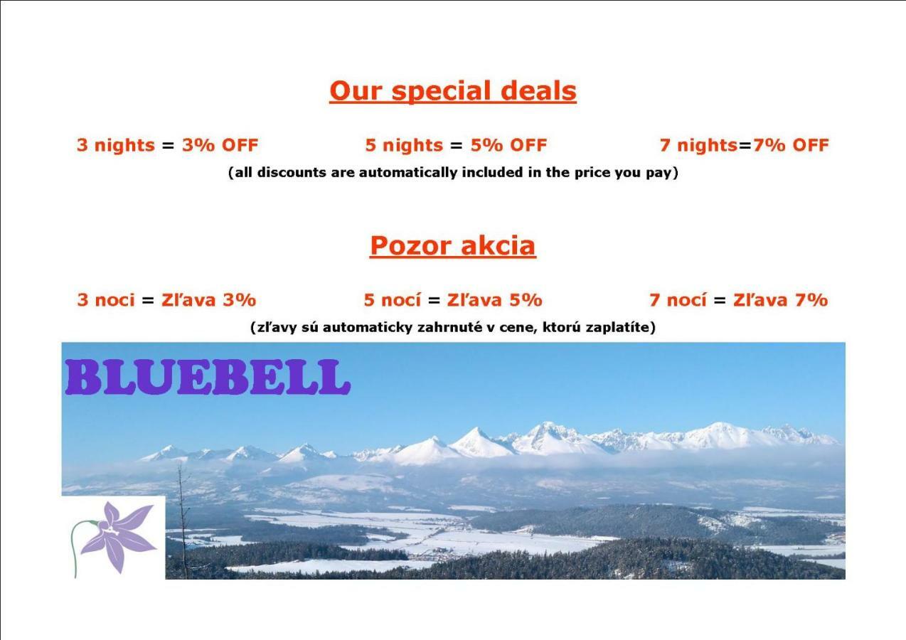 Bluebell Mengusovce Exterior foto